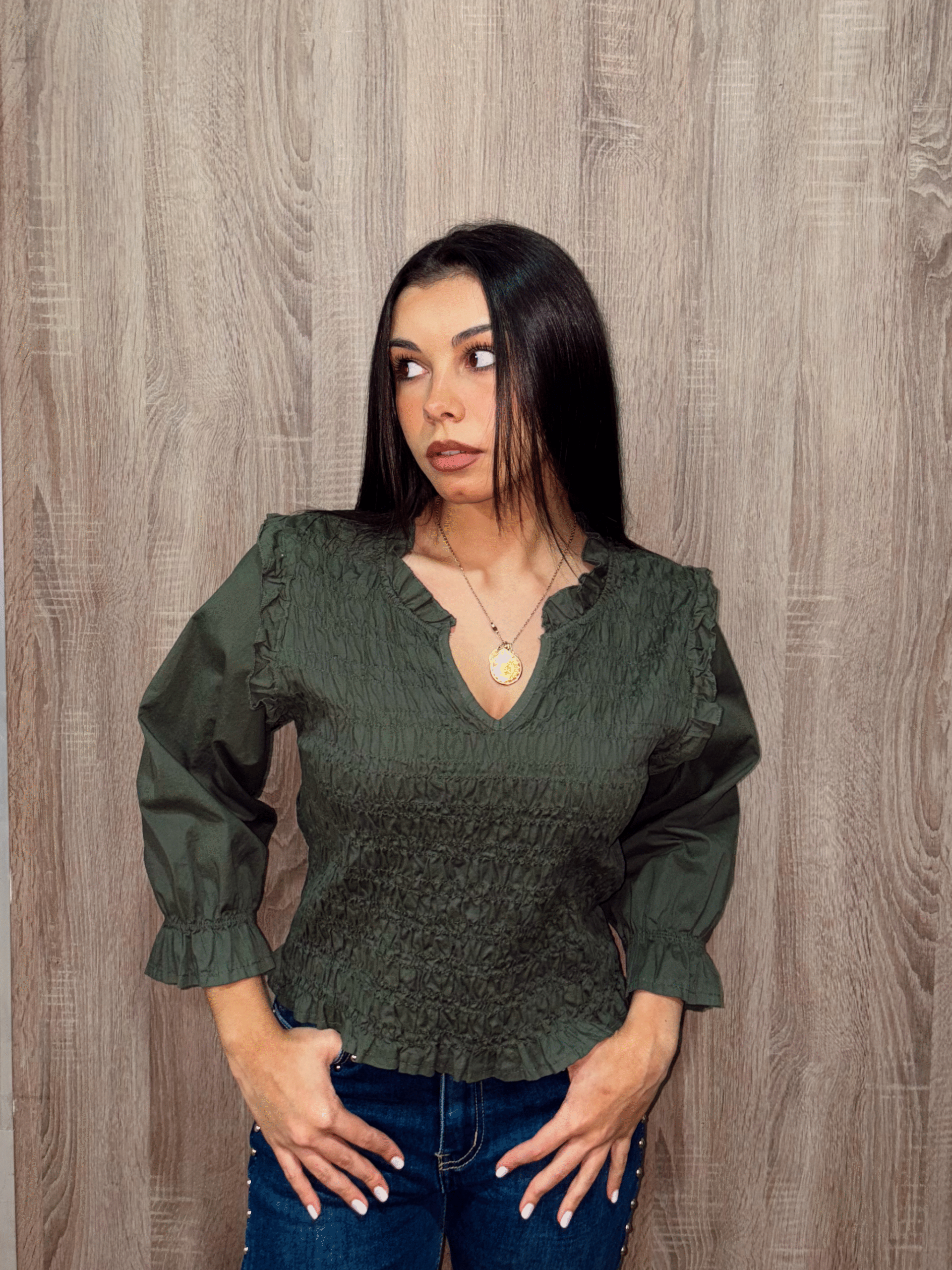 blusa verde